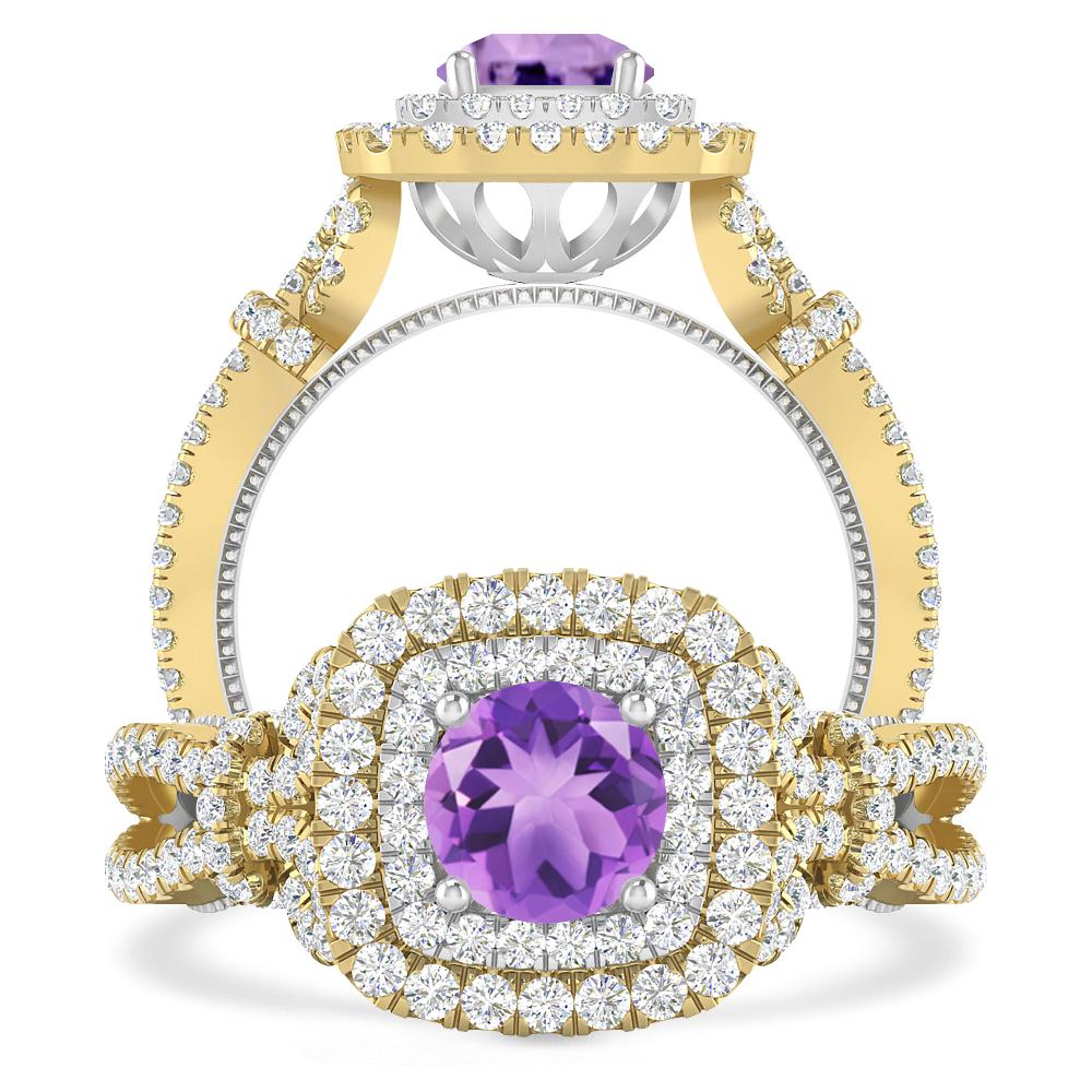 Yellow Gold - Amethyst