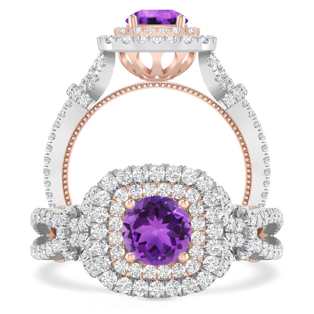 White Gold - Amethyst