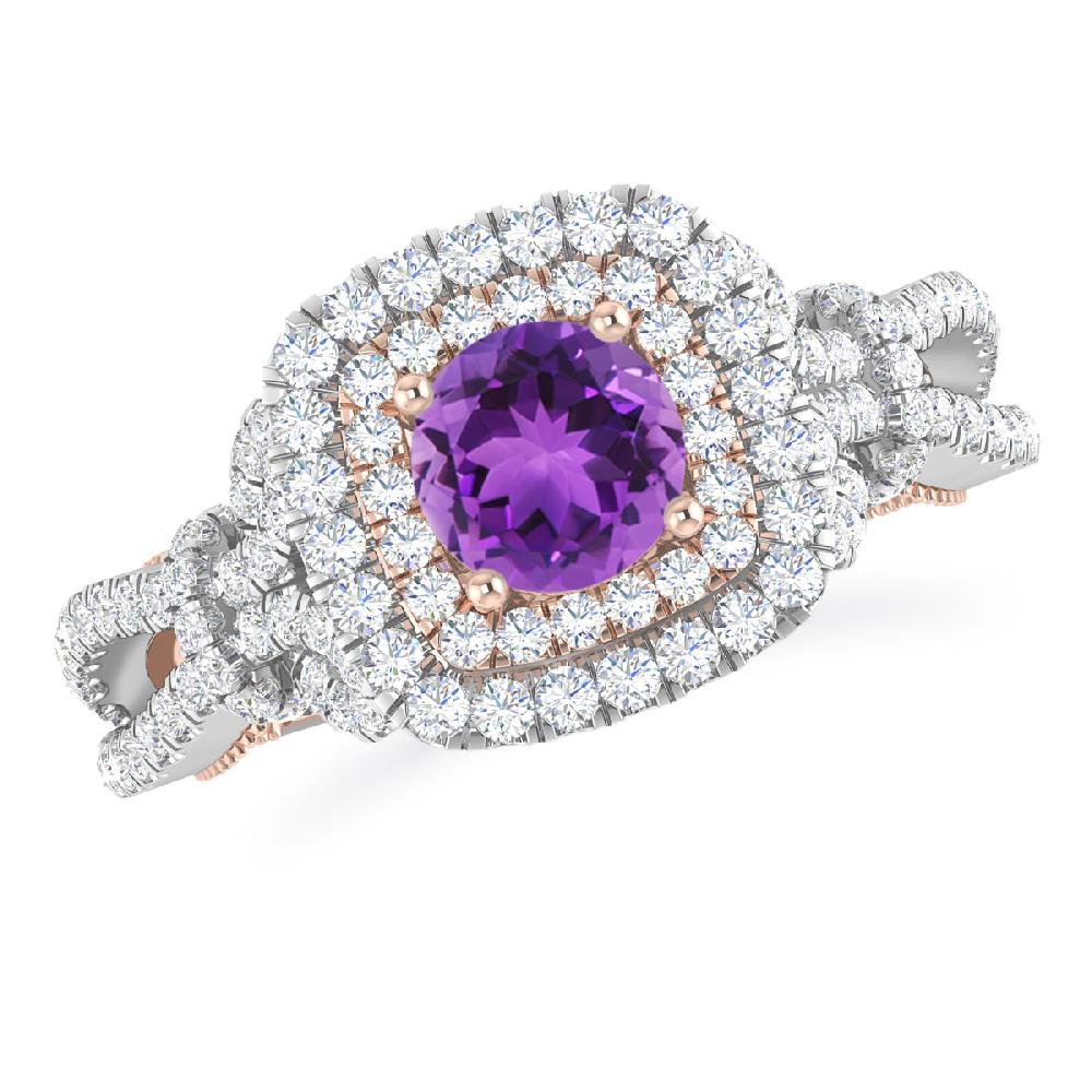 White Gold - Amethyst