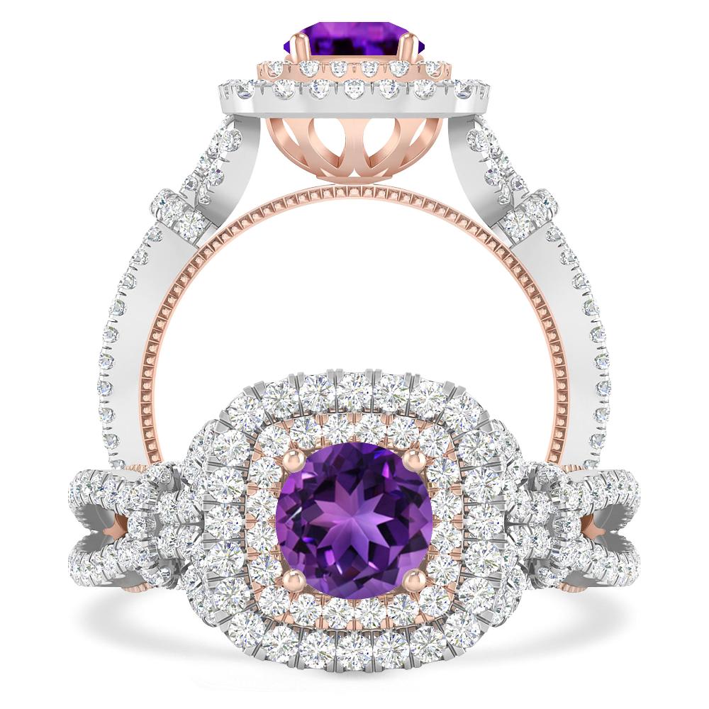 White Gold - Amethyst