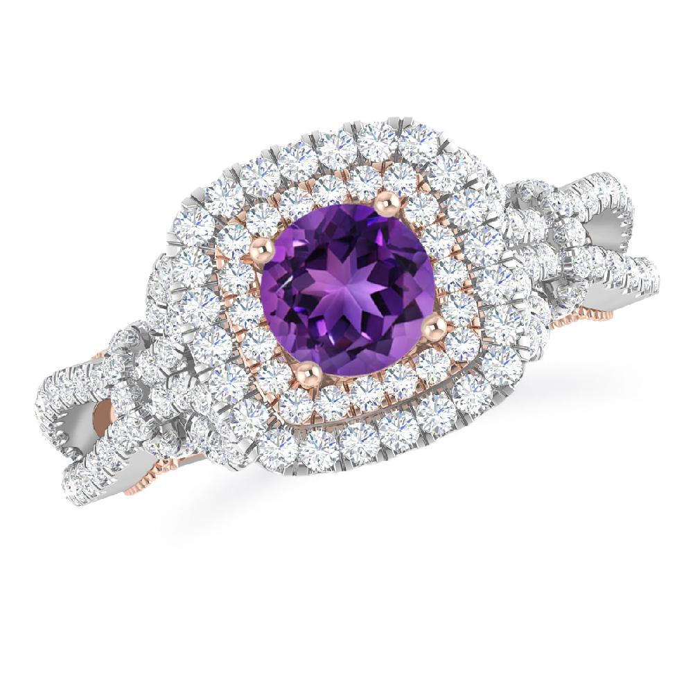 White Gold - Amethyst