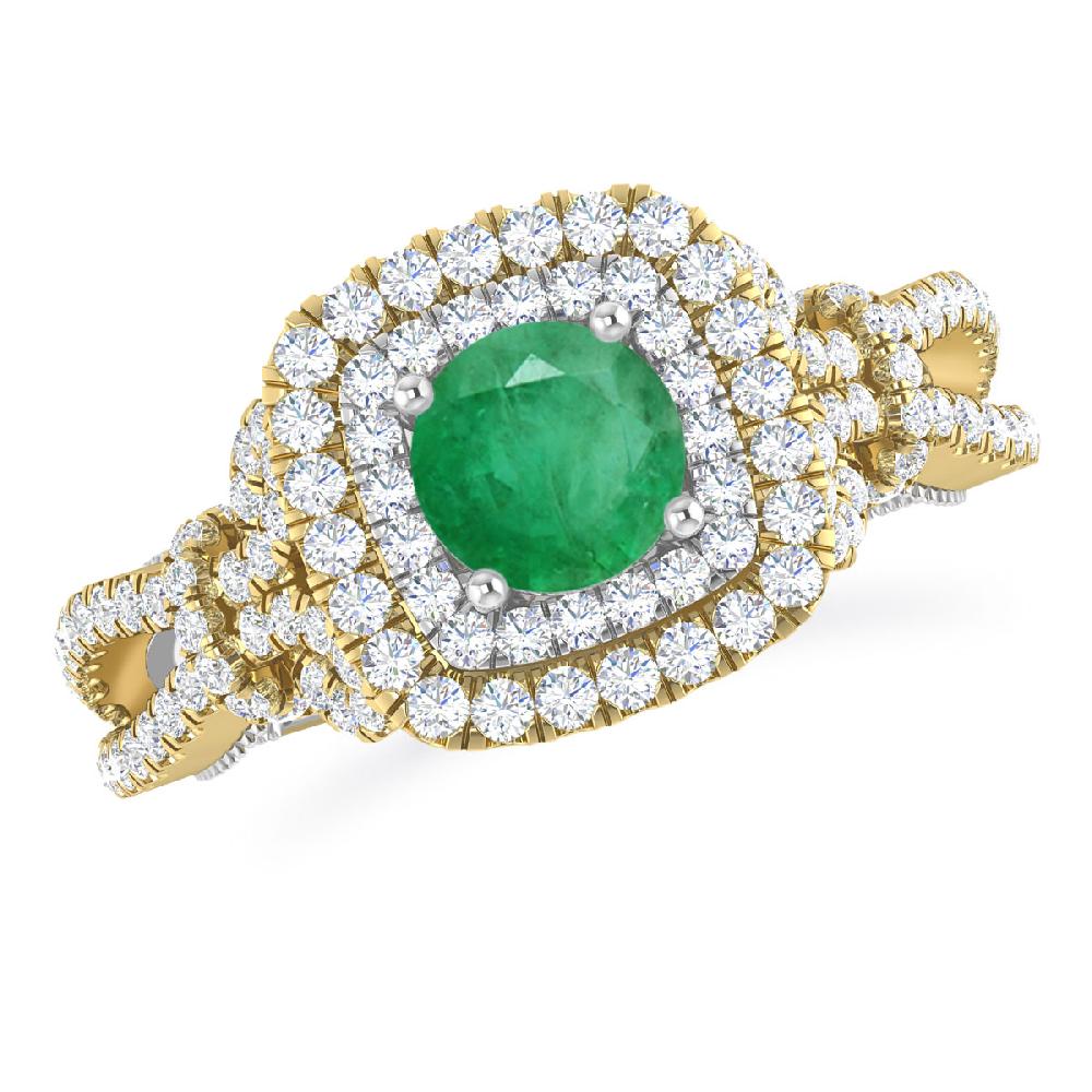 Yellow Gold - Emerald