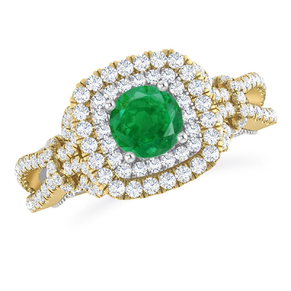 Yellow Gold - Emerald