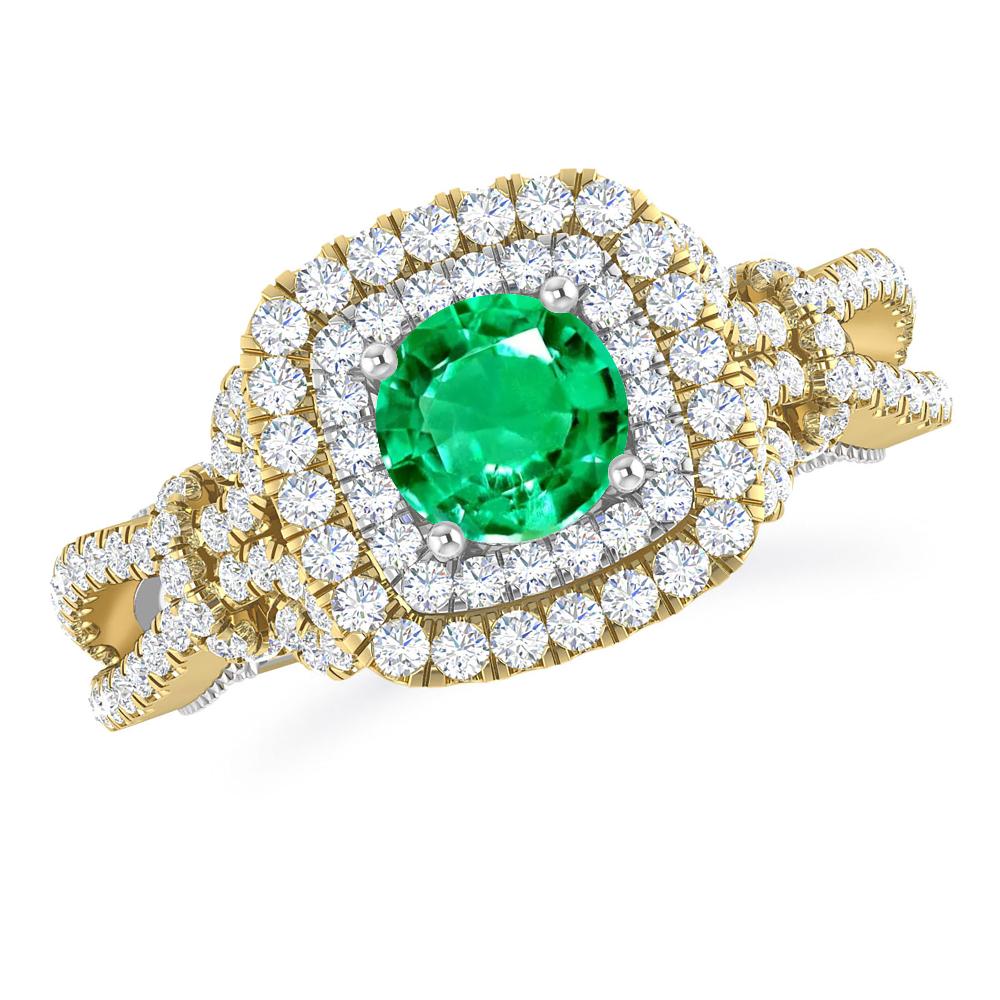 Yellow Gold - Emerald