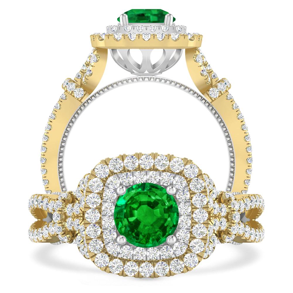 Yellow Gold - Emerald