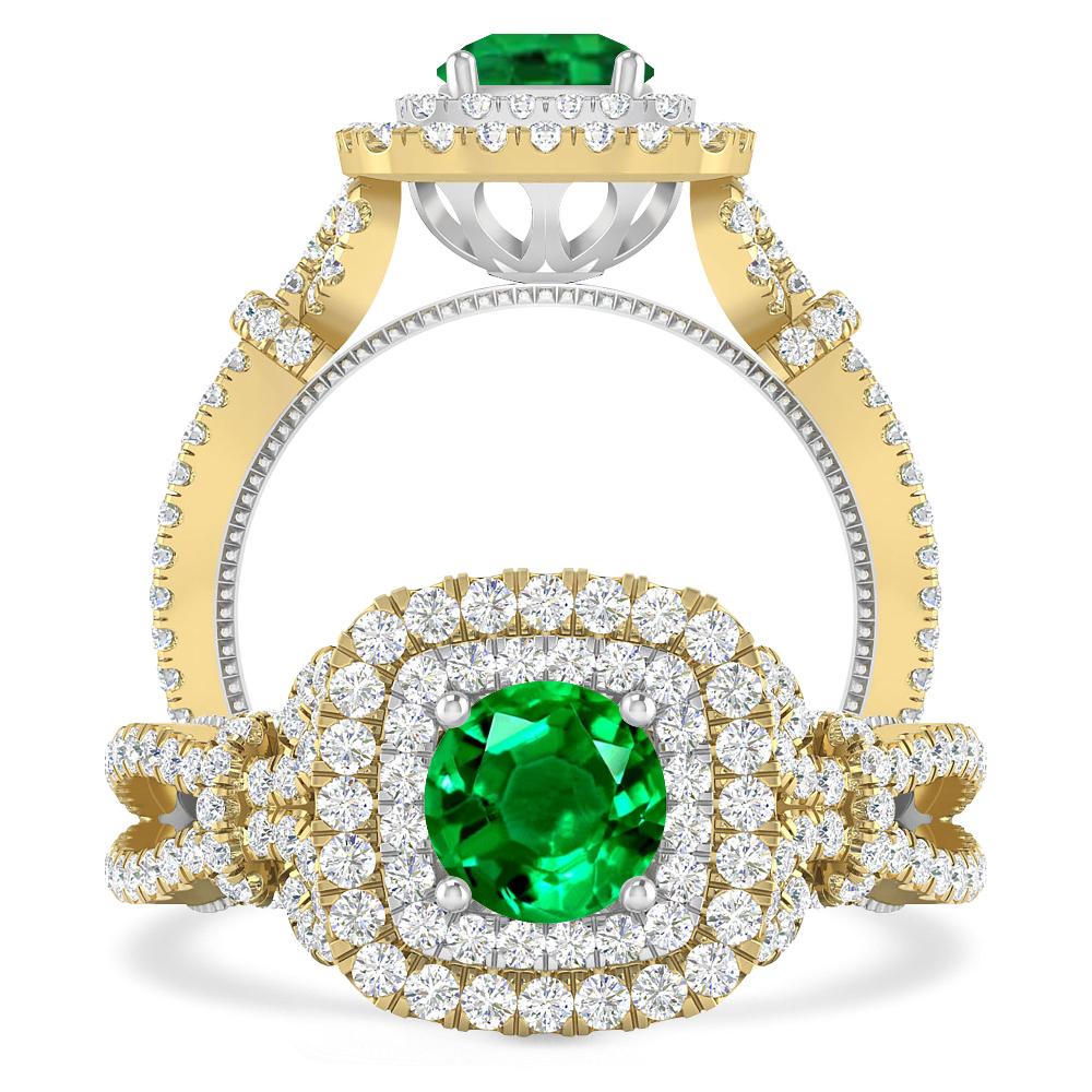 Yellow Gold - Emerald