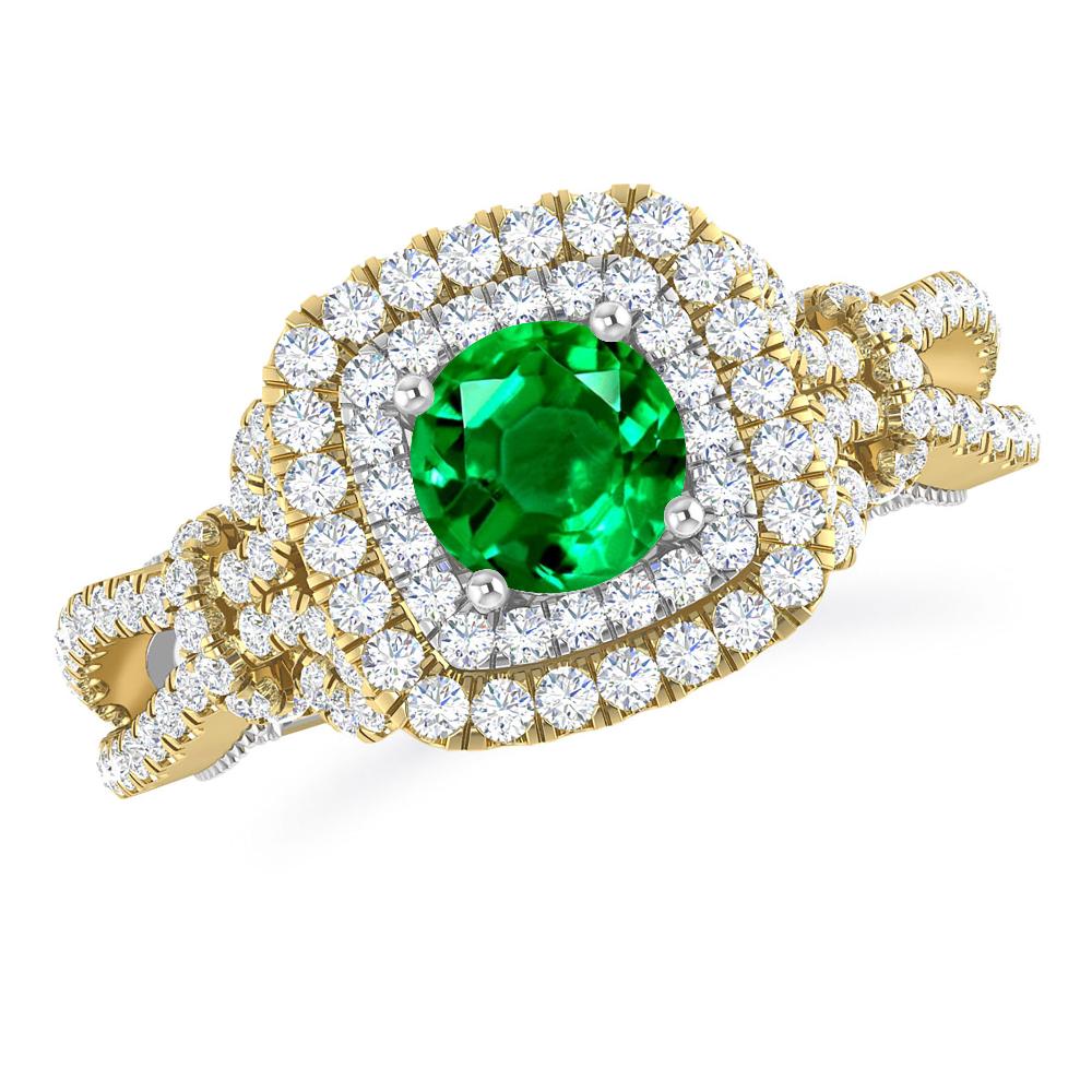 Yellow Gold - Emerald