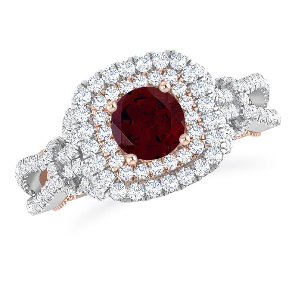 White Gold - Garnet