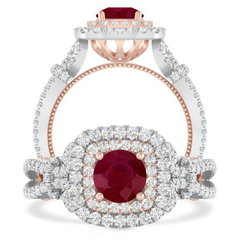 White Gold - Ruby