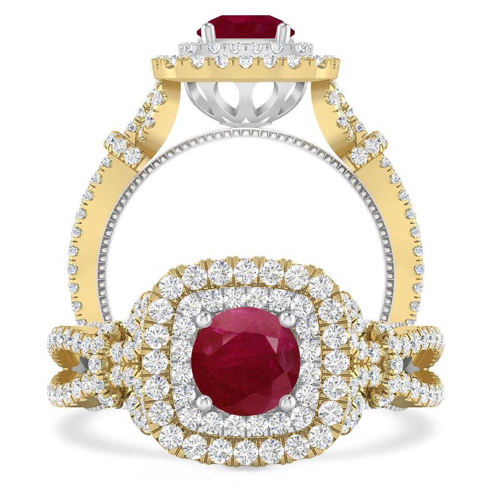 Yellow Gold - Ruby