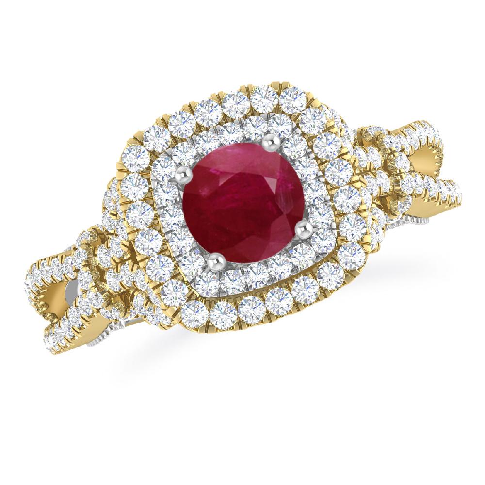 Yellow Gold - Ruby