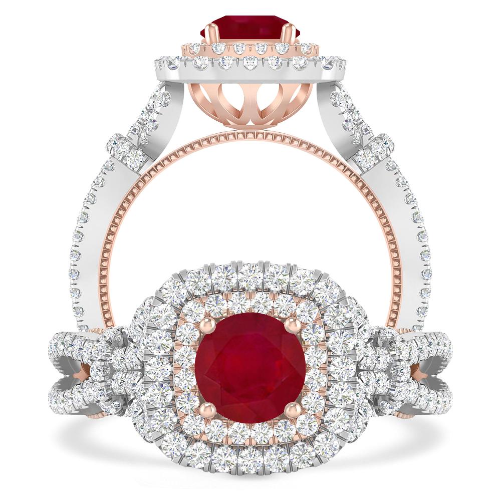 White Gold - Ruby