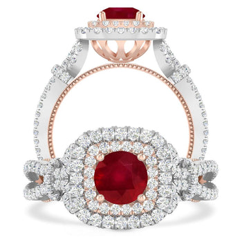 White Gold - Ruby