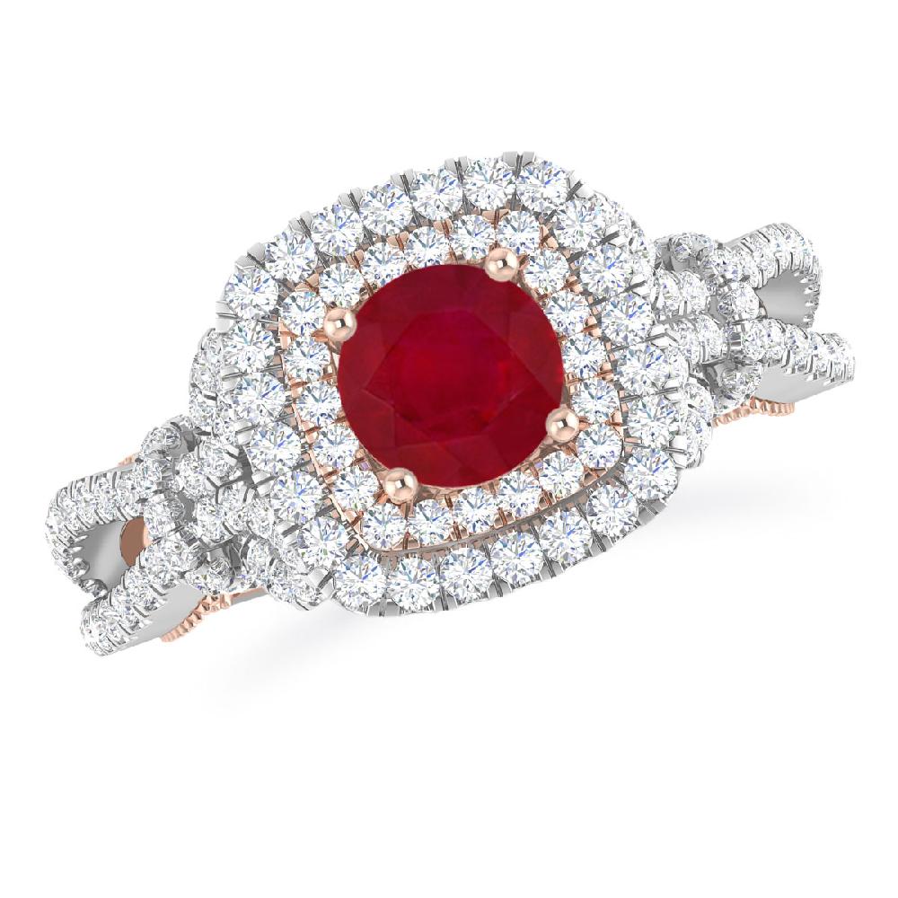 White Gold - Ruby