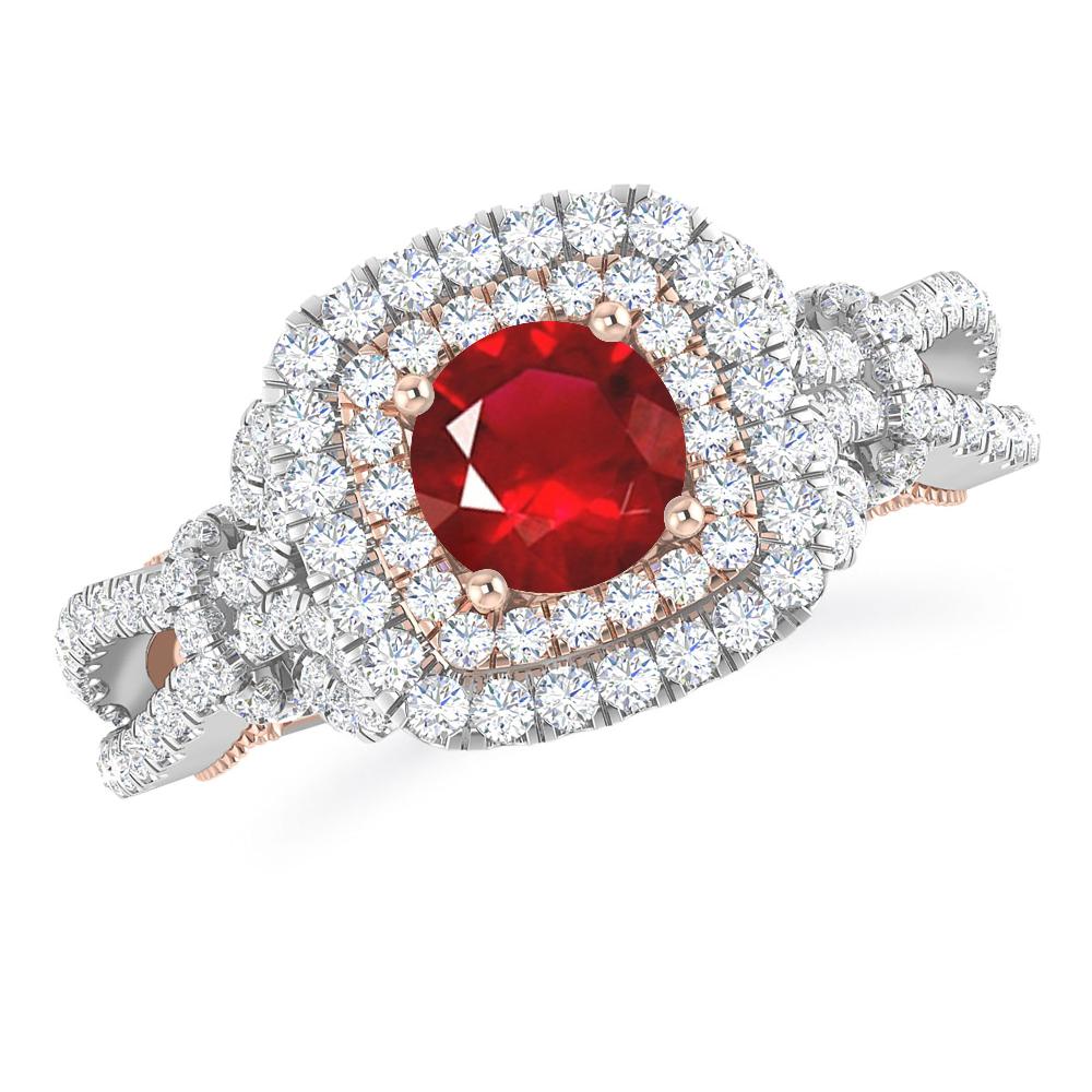 White Gold - Ruby