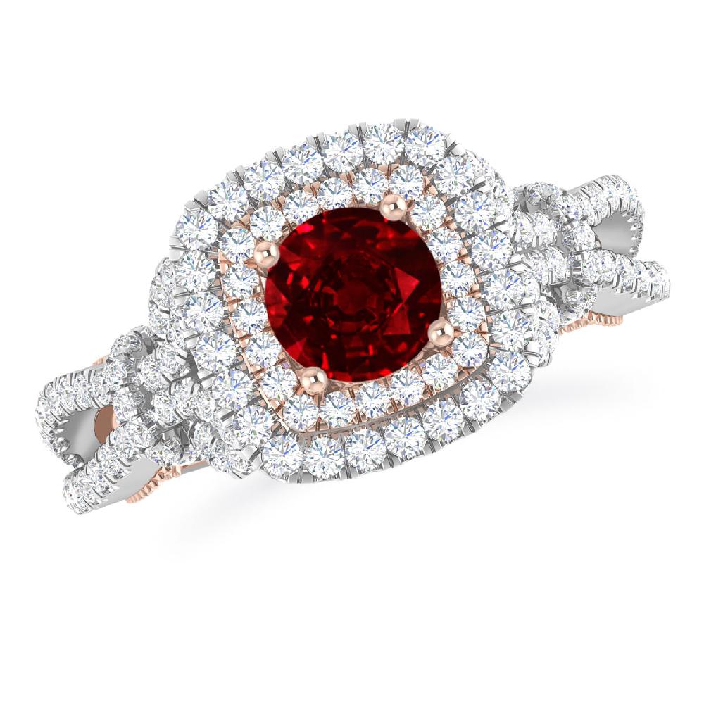 White Gold - Ruby