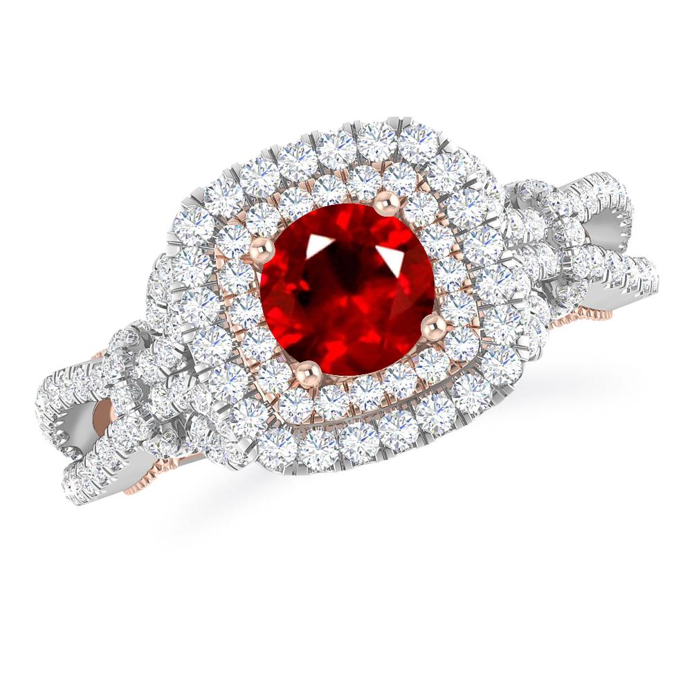 White Gold - Ruby