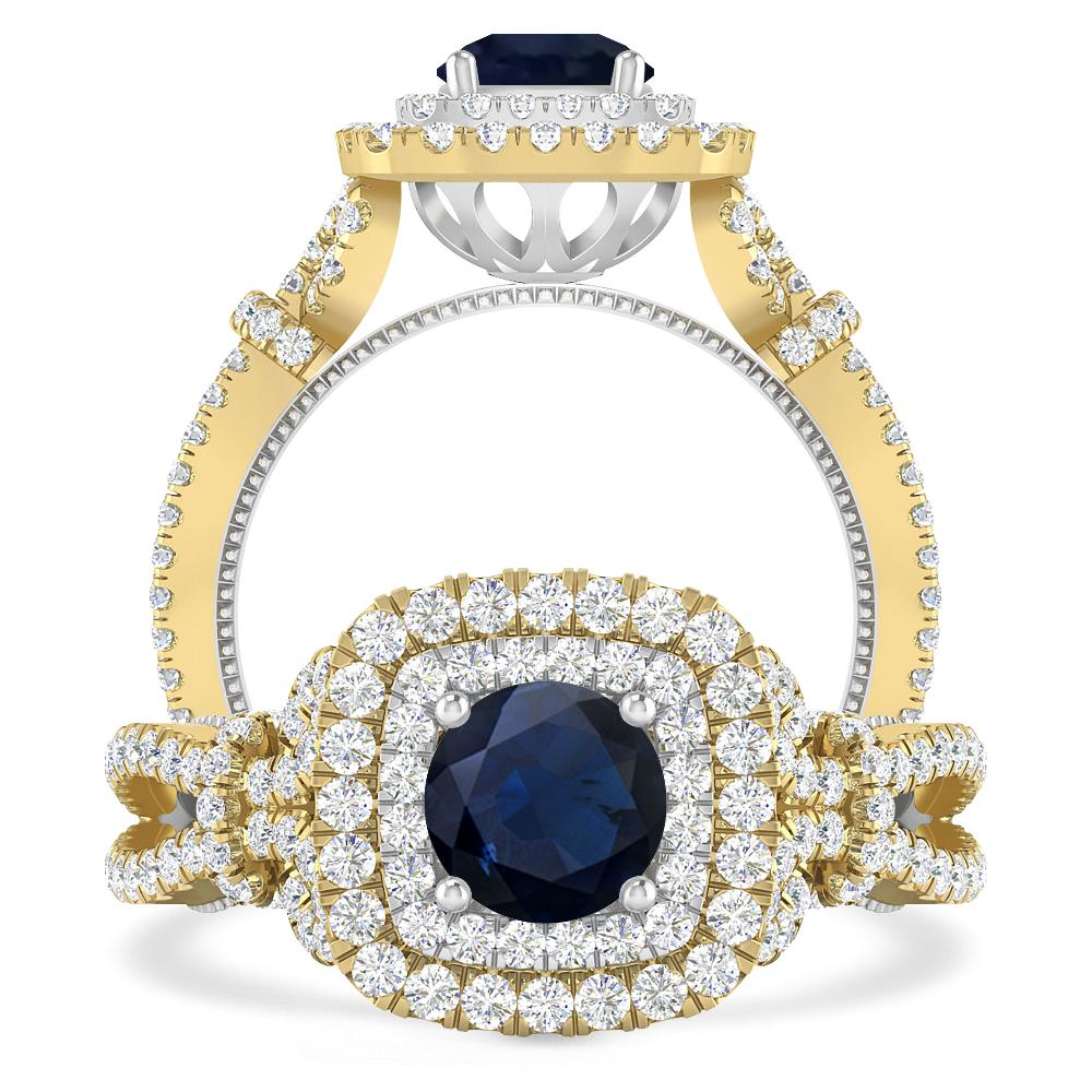 Yellow Gold - Sapphire