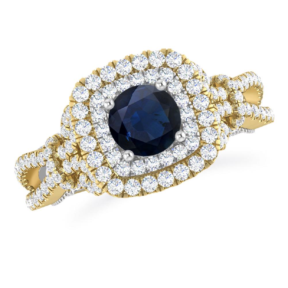 Yellow Gold - Sapphire