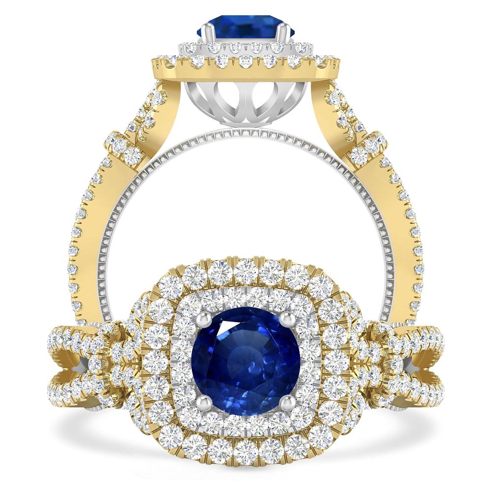 Yellow Gold - Sapphire