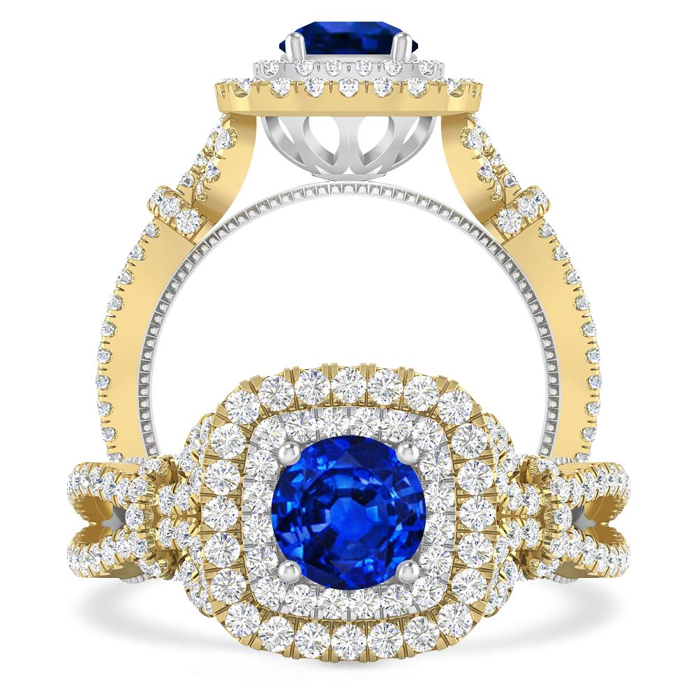 Yellow Gold - Sapphire