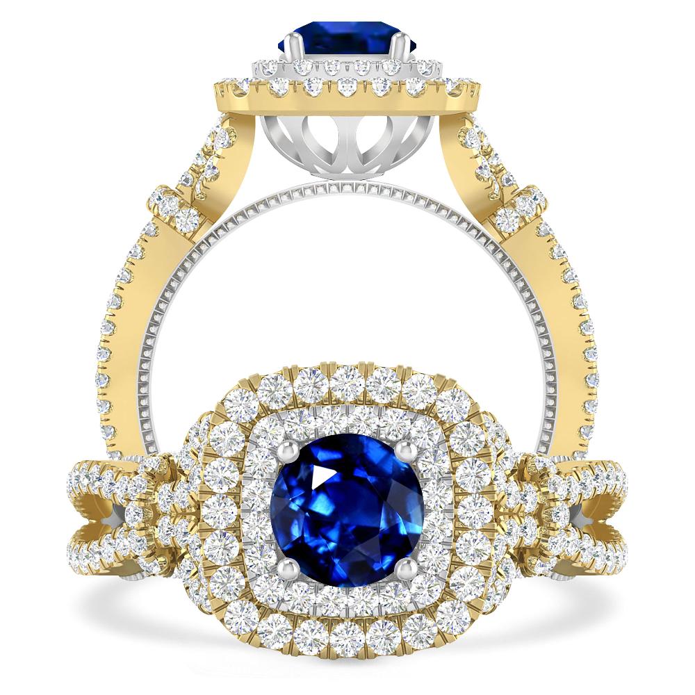 Yellow Gold - Sapphire