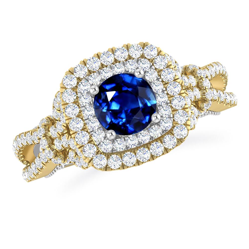 Yellow Gold - Sapphire