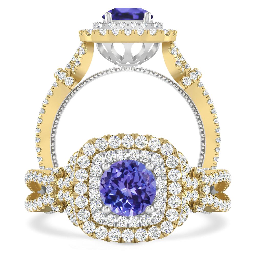 Yellow Gold - Tanzanite