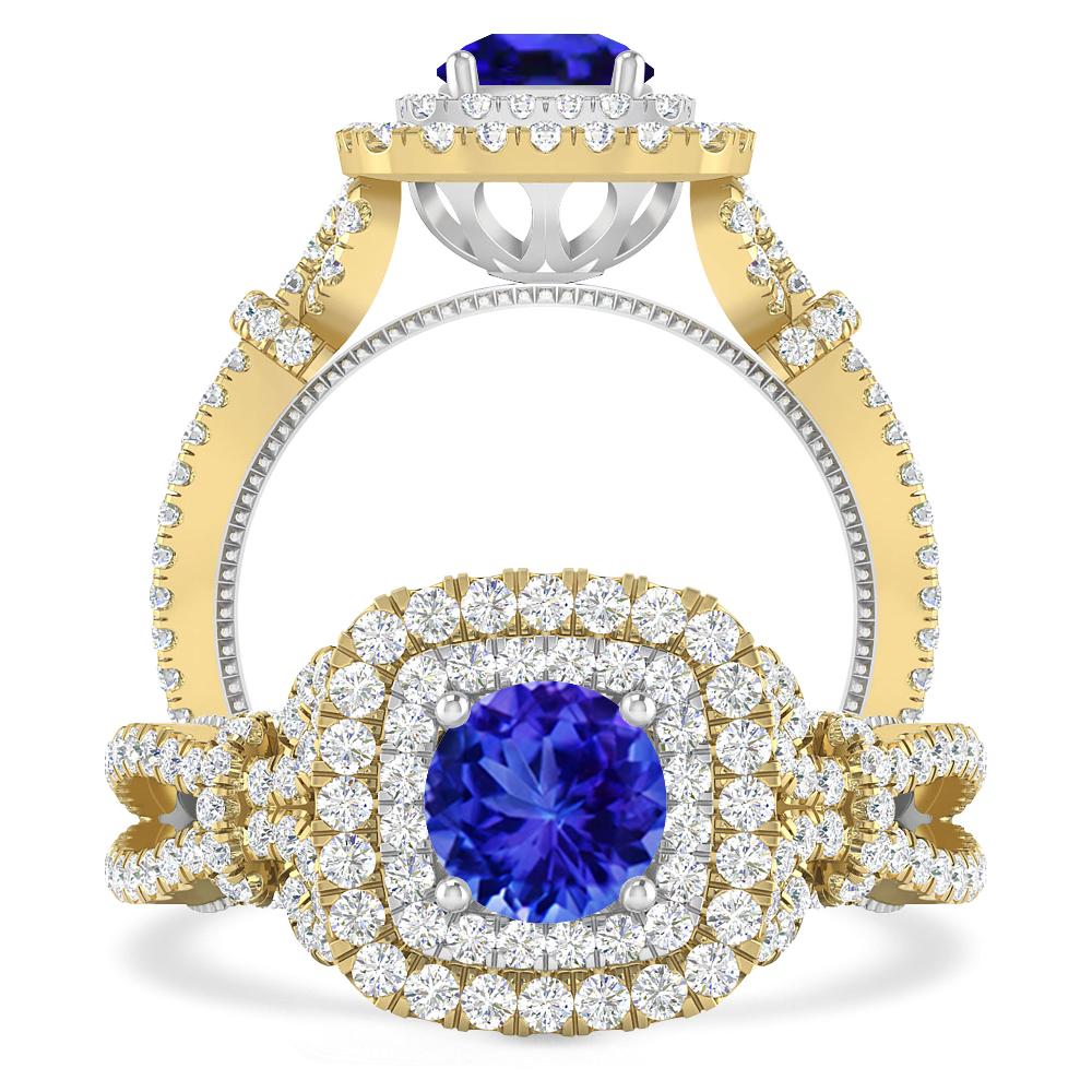 Yellow Gold - Tanzanite