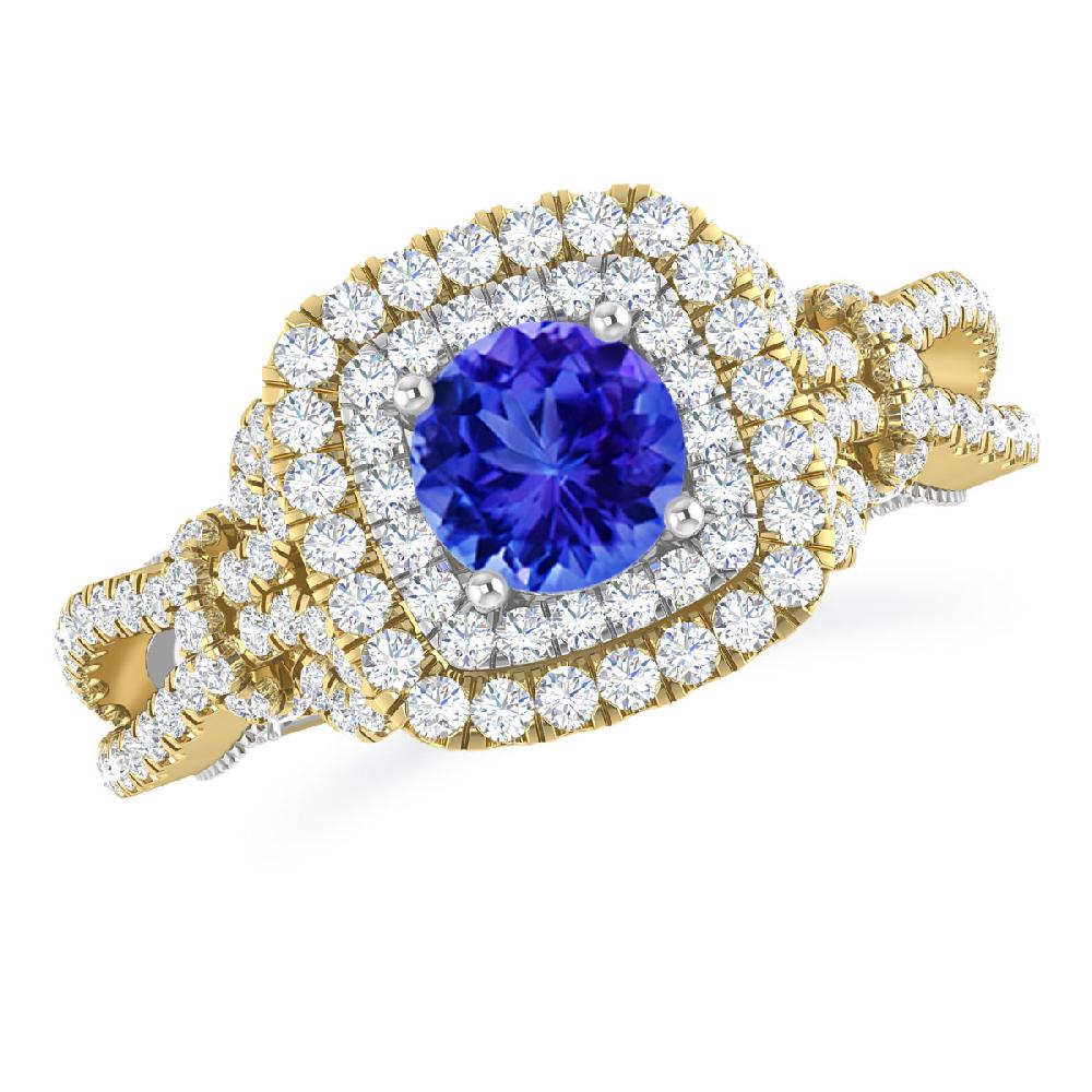 Yellow Gold - Tanzanite