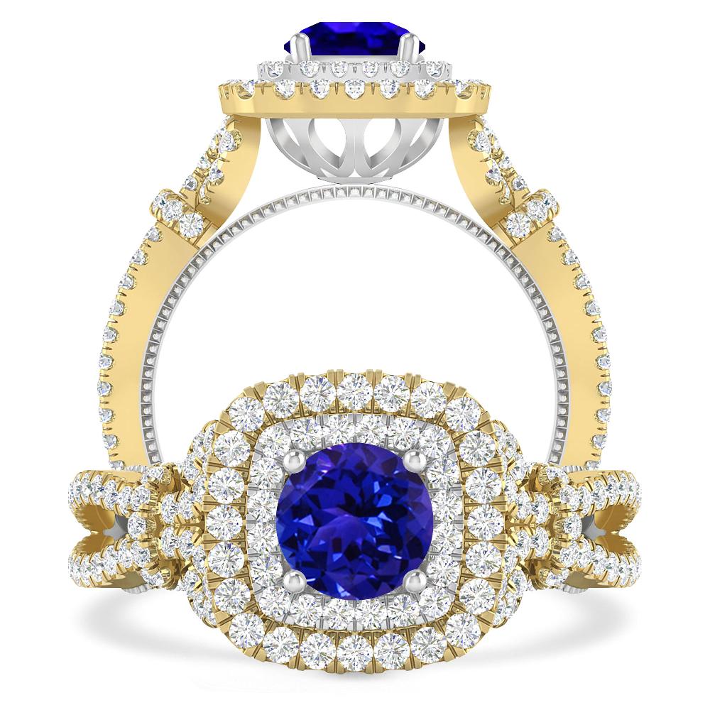 Yellow Gold - Tanzanite