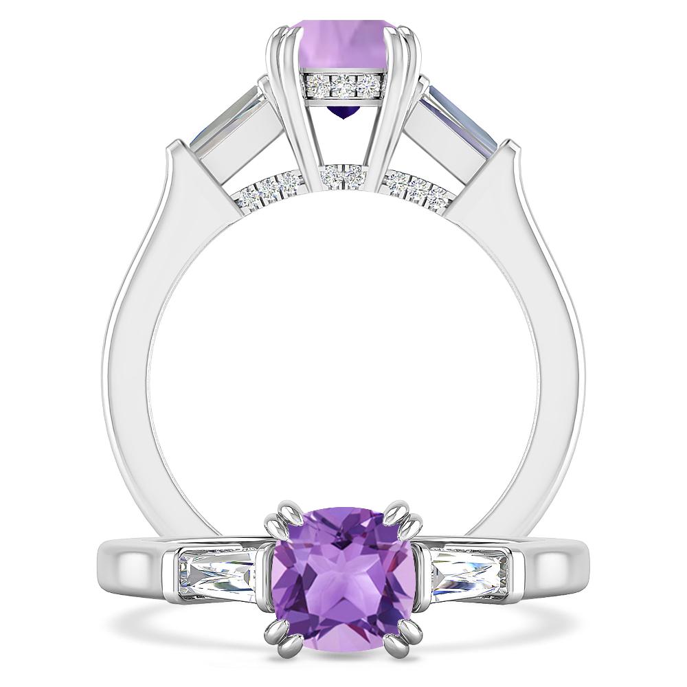 White Gold - Amethyst