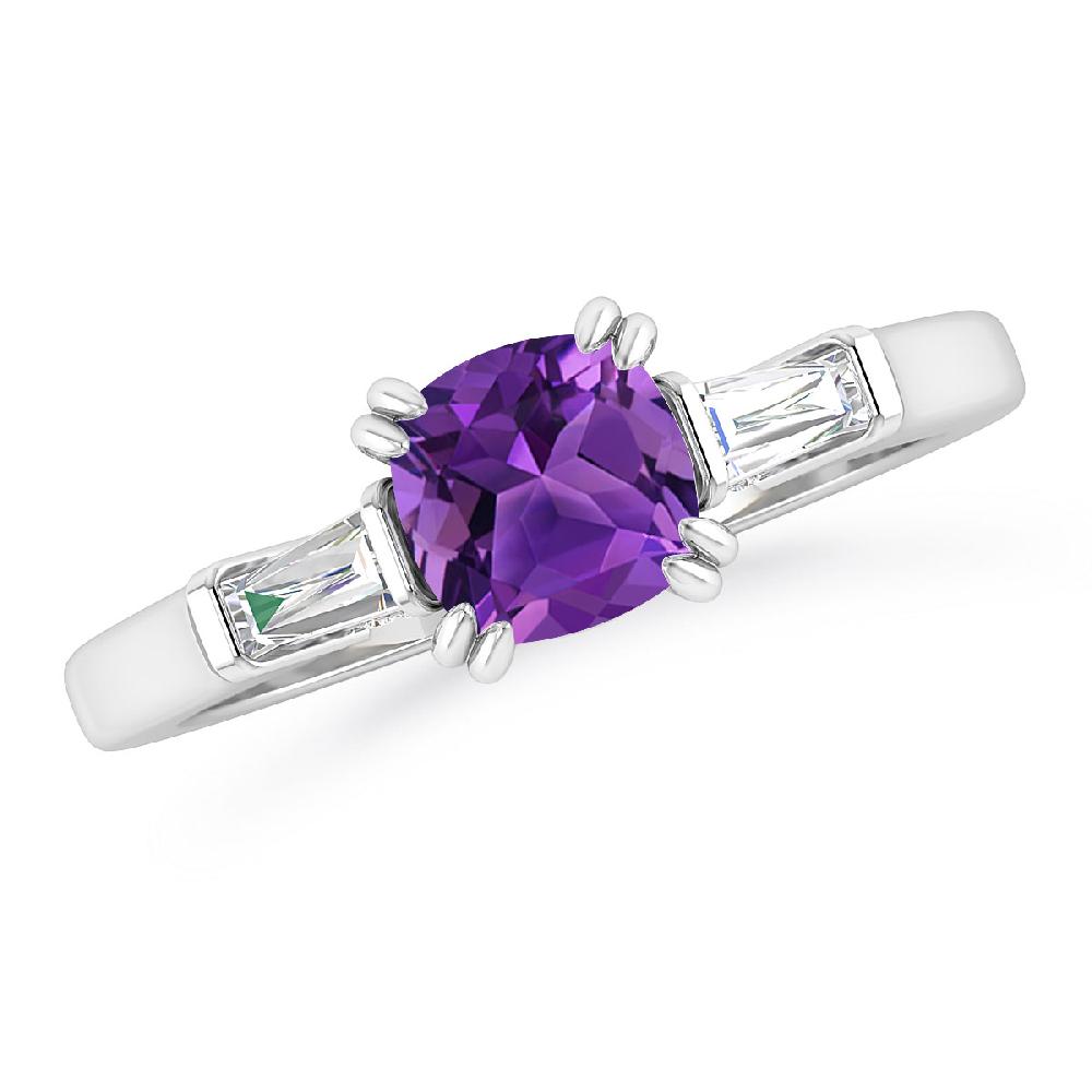 White Gold - Amethyst