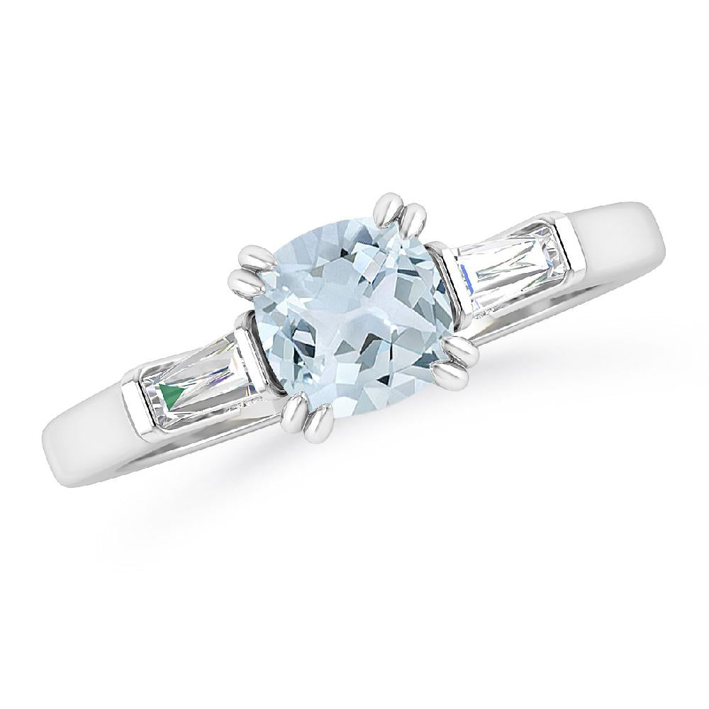 White Gold - Aquamarine