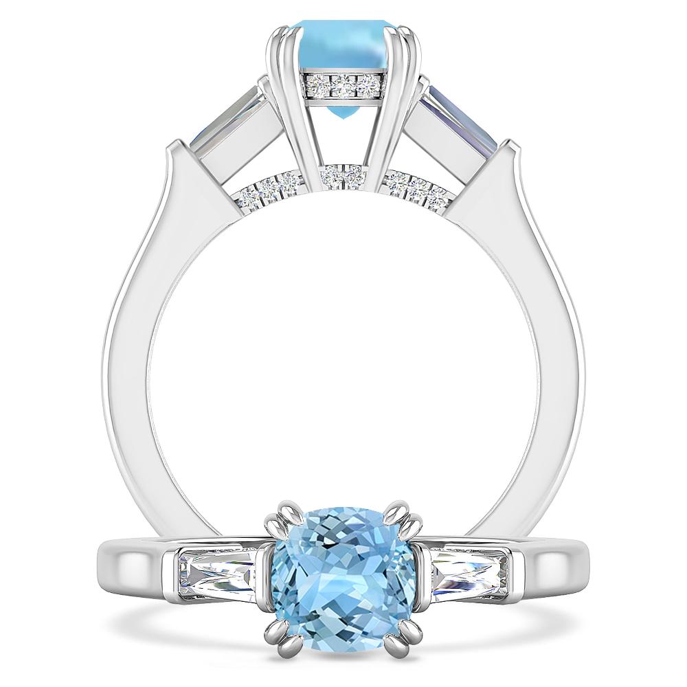 White Gold - Aquamarine