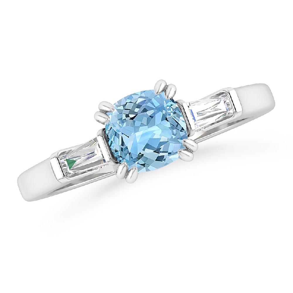 White Gold - Aquamarine