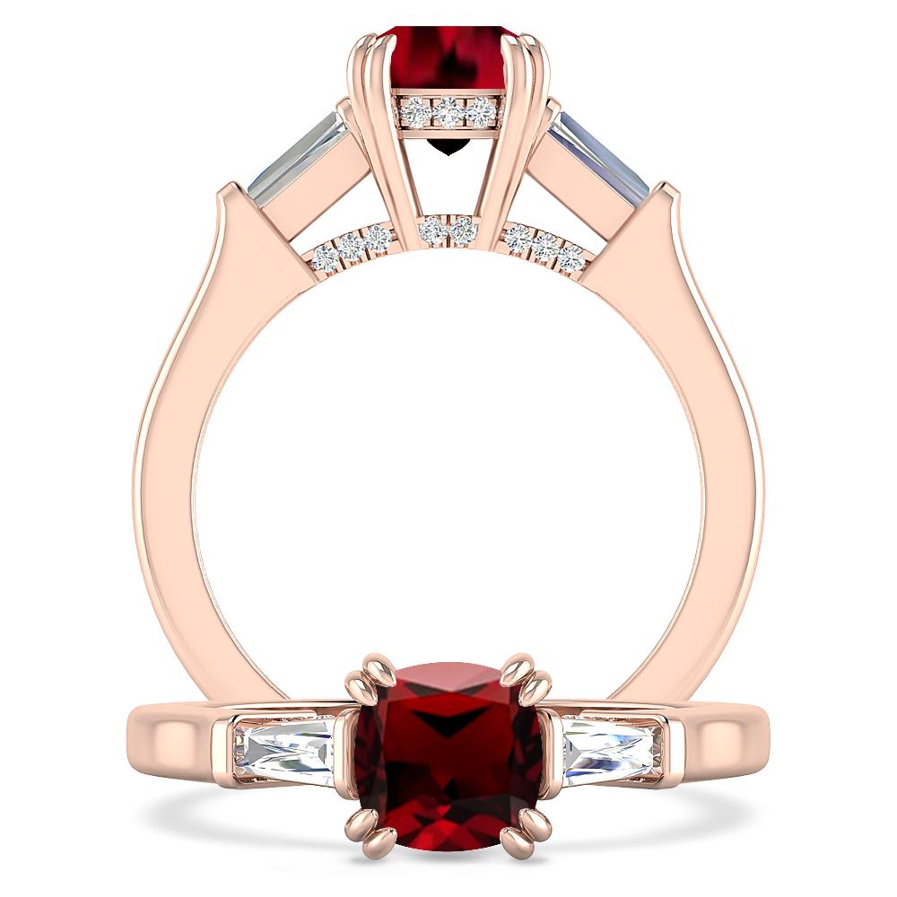 Rose Gold - Garnet