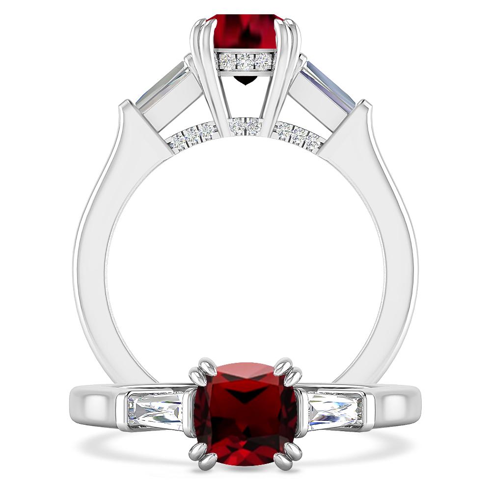 White Gold - Garnet