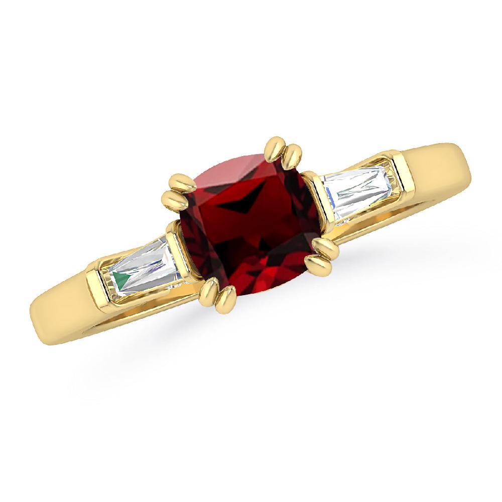 Yellow Gold - Garnet