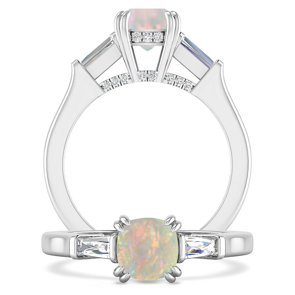 White Gold - Opal