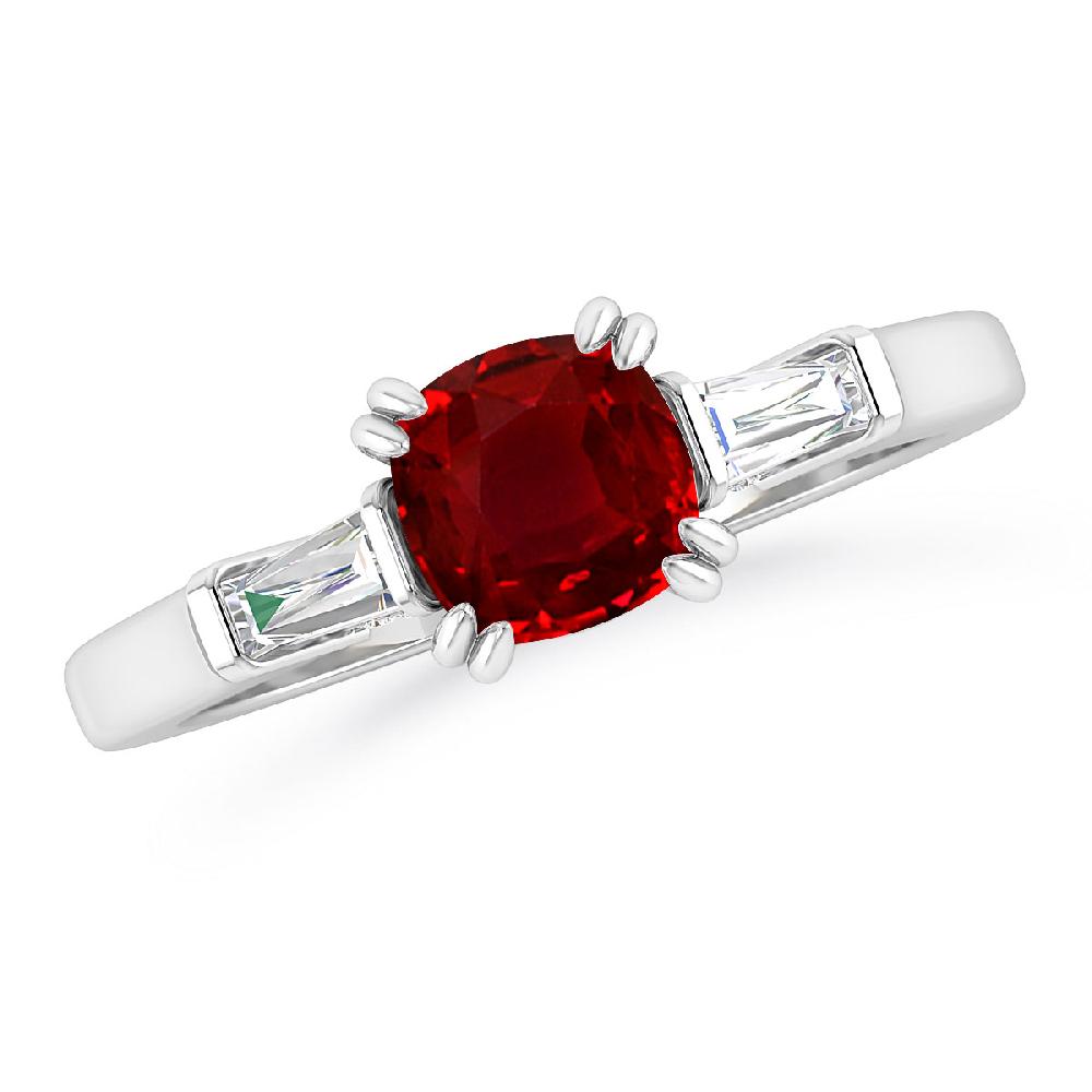 White Gold - Ruby