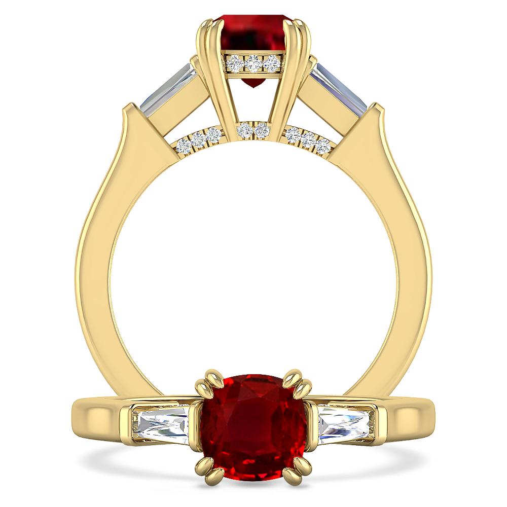 Yellow Gold - Ruby