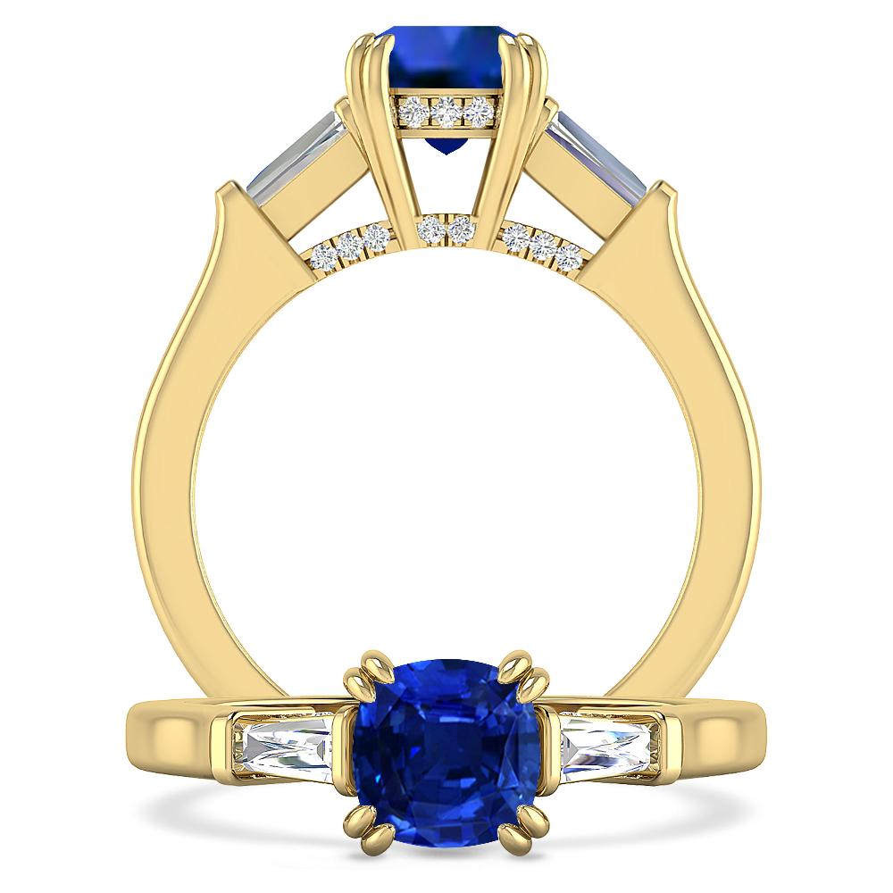 Yellow Gold - Sapphire