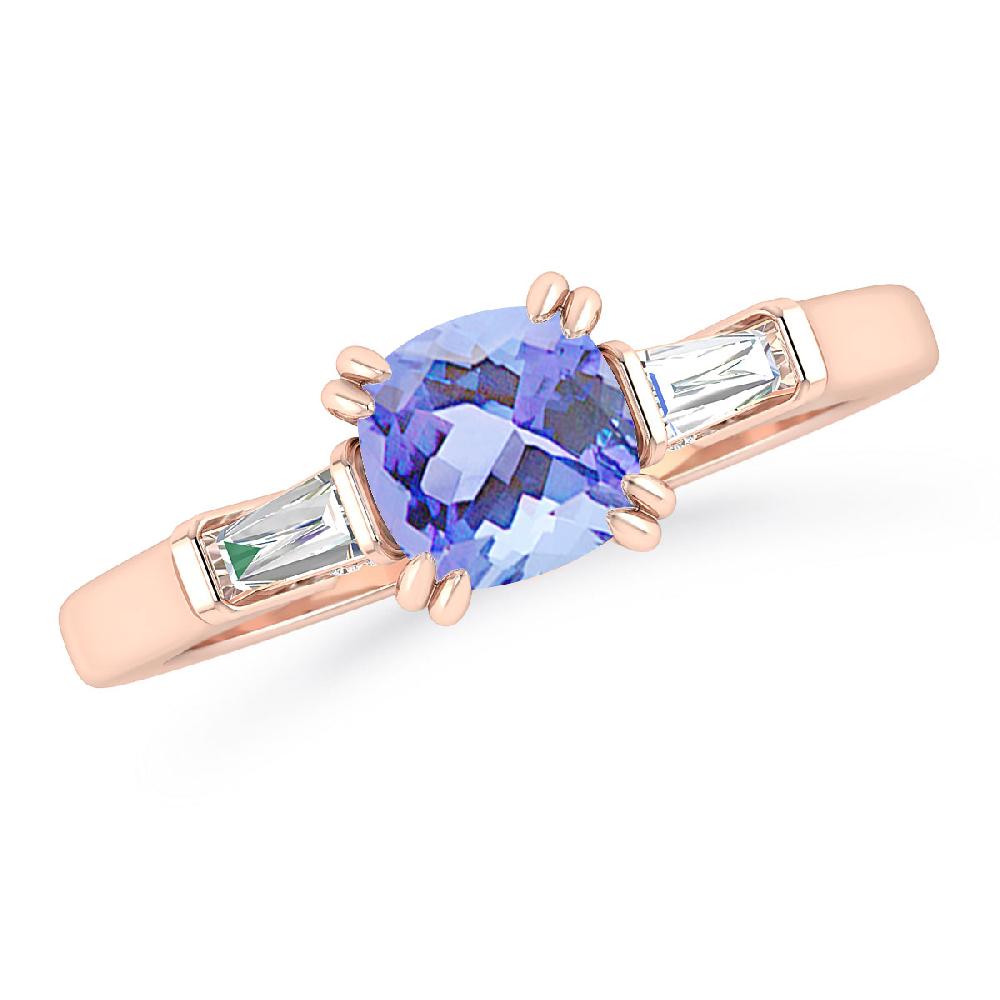 Rose Gold - Tanzanite