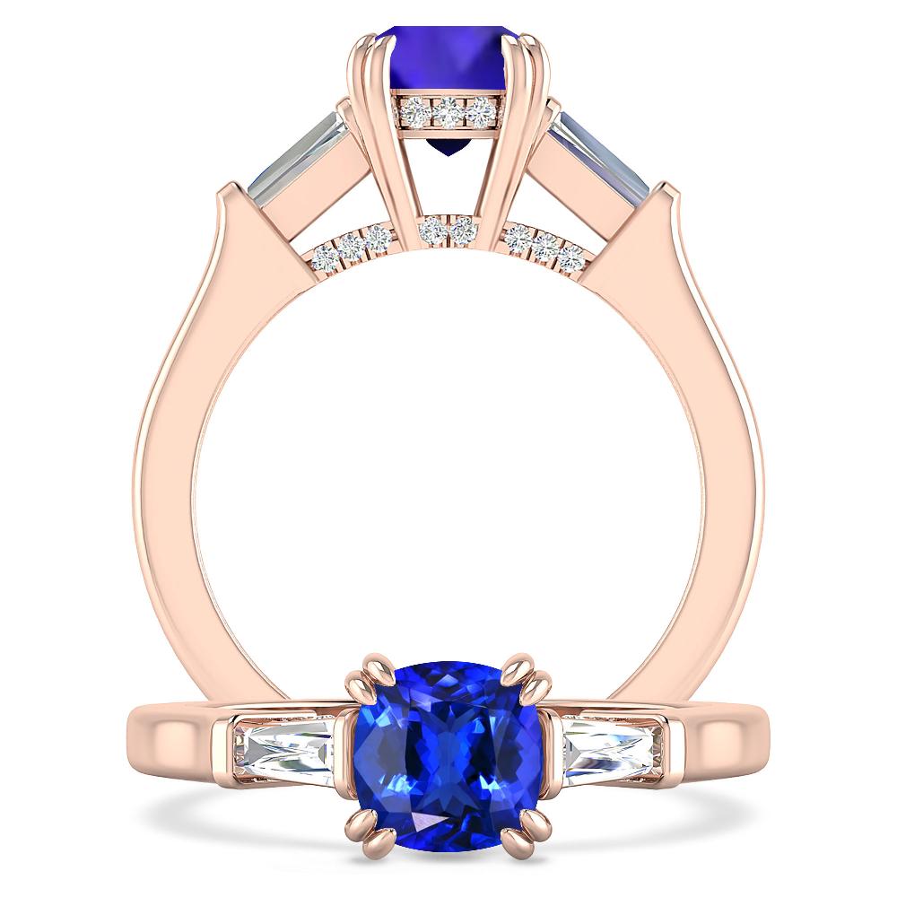 Rose Gold - Tanzanite