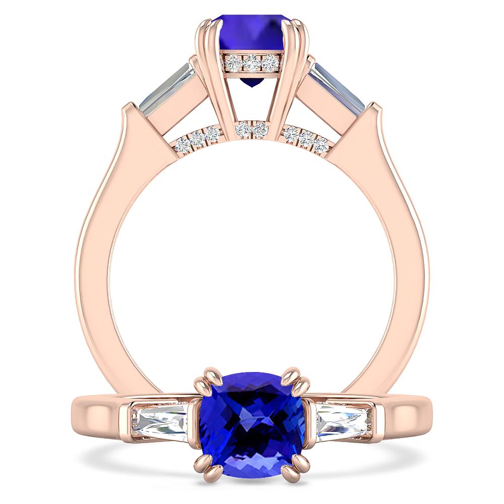 Rose Gold - Tanzanite