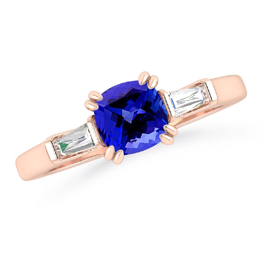 Rose Gold - Tanzanite