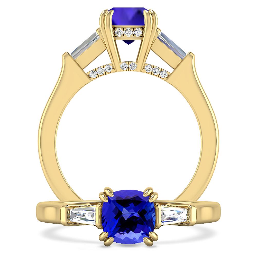 Yellow Gold - Tanzanite