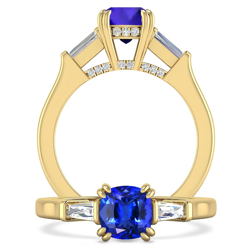 Yellow Gold - Tanzanite