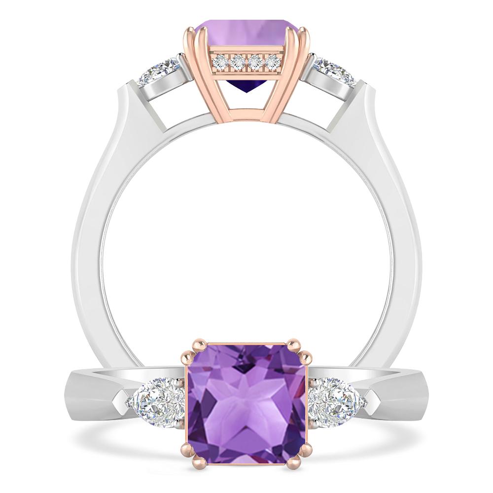 White Gold - Amethyst